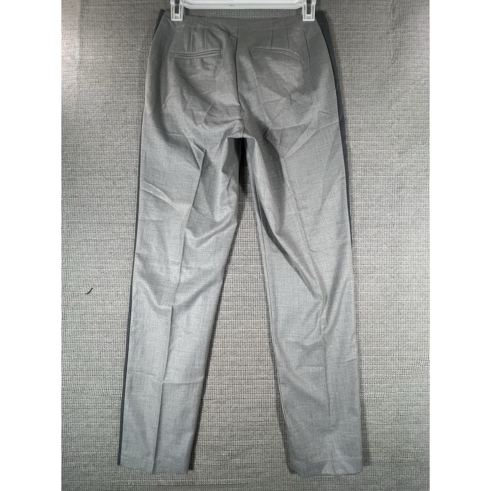 J. Jill Pants Women's 10 Tall Gray  Tuxedo Stripe Straight Leg Heather - Picture 9 of 12